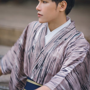 Kimono Homme Rayures Artistiques - Kimono Japonais