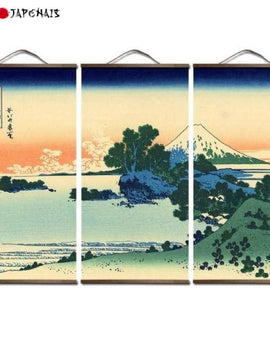 Tableau japonais Hokusai Plage de Shichiri