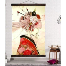 Laden Sie das Bild in den Galerie-Viewer, Tableau Japonais Kimono rouge - Kimono Japonais

