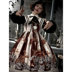 Robe Kawaii Lolita Steampunk Macabre Robe
