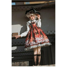 Laden Sie das Bild in den Galerie-Viewer, Robe Kawaii Lolita Steampunk Macabre Robe
