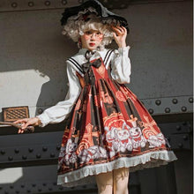 Laden Sie das Bild in den Galerie-Viewer, Robe Kawaii Lolita Steampunk Macabre Robe
