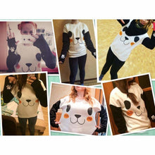 Laden Sie das Bild in den Galerie-Viewer, Sweat-Shirt Kawaii Panda T-Shirts
